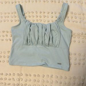 Hollister mint green cropped tank top size small